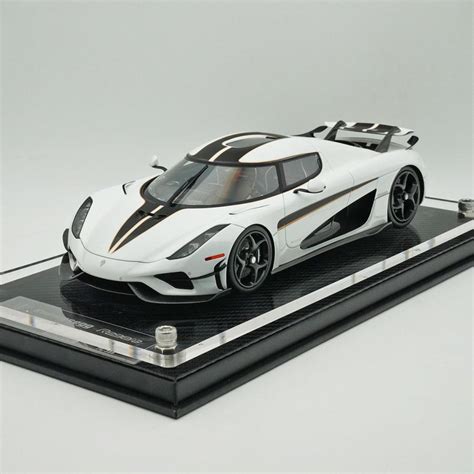 ミニカー FrontiArt 1 18 ケーニグセグ Koenigsegg Regera レーシングカー ホワイト MI715 Car