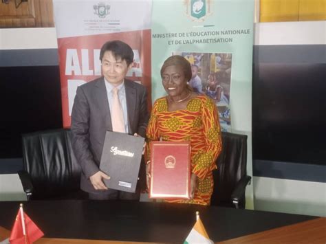 Côte dIvoire convention pour lenseignement du chinois au Lycée d