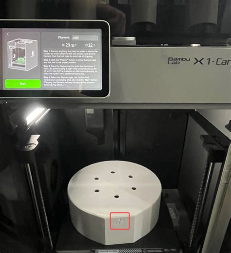 Procedure And Mf File For Drying Filament With The X Series Printer