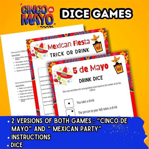 MEXICAN PARTY DRINK GAMES – The Game Room