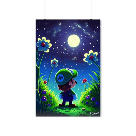 Luigi Mario Poster Gaming Poster HD Color Game Poster Wall Poster ...