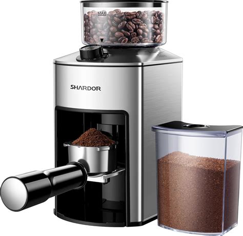 Amazon SHARDOR Anti Static Conical Burr Coffee Grinder Electric