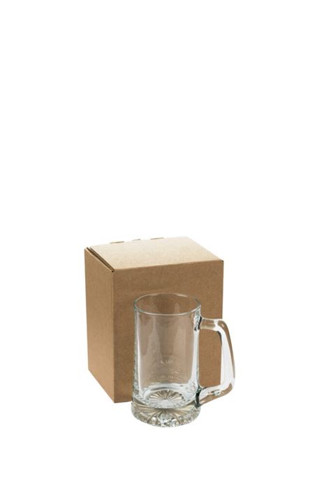 Single Tankard Glass Postal Box Gift Packaging For Retail