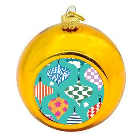 Colourful Christmas Baubles On Artwow Christmas Baubles Bold Design By