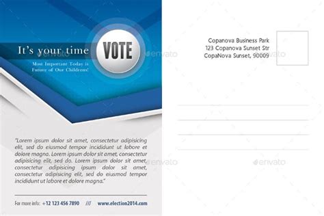 Political Postcard Template | Creative Design Templates