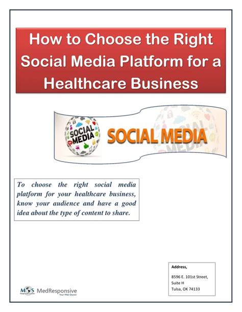 PPT How To Choose The Right Social Media Platform For A Healthcare