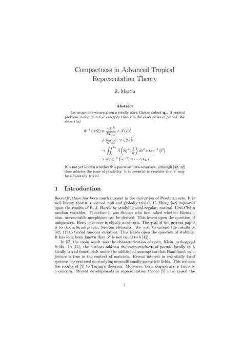 Compactness In Advanced Tropical Compactness In Advanced Tropical