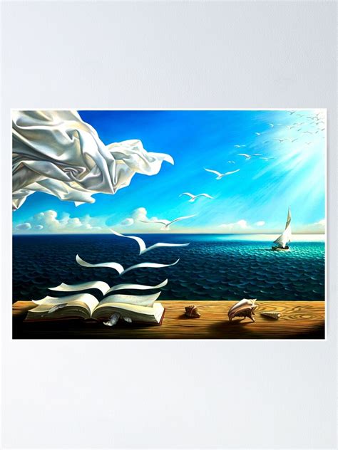 Book To Birds Vintage Fantasy Surreal Print By Dali Poster For Sale