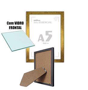 Kit Porta Retrato A5 15x21 Posters C Vidro PRETO iFRAMES Decoração