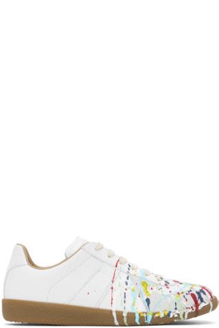 Maison Margiela: White Replica Sneakers | SSENSE