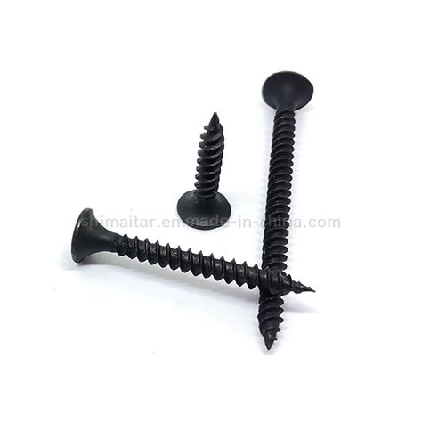 Bugle Head Gypsum Board 3 5x25 Black Drywall Screw China Black Screw