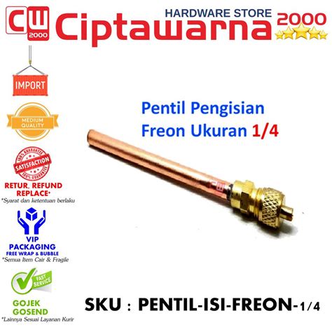 Jual Pentil Isi Freon AC Kulkas Pengisian Ukuran 1 PER 4 Shopee