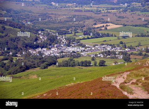 The Village of Braithwaite from the Footpath to the Wainwright 'Barrow' in the Lake District ...