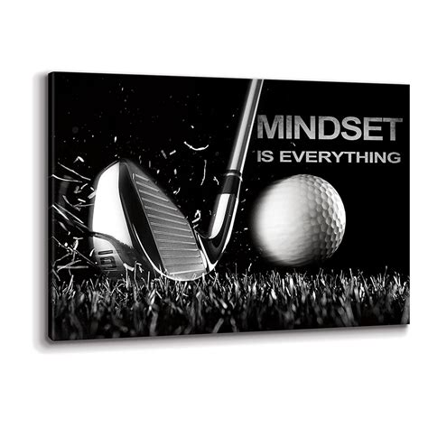 KAWAHONE Canvas Painting Golf Wall Art Grind Motivational Grind