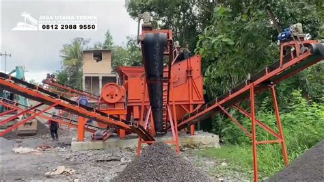 Stone Crusher Pemecah Batu Kapasitas 10 15 Tonjam Youtube