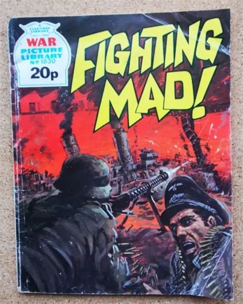 FLEETWAY WAR PICTURE Library Comic No 1830 FIGHTING MAD 2 00 PicClick UK