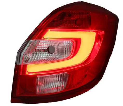 Lampy Skoda Fabia Red Smoke Led Bar Oficjalne