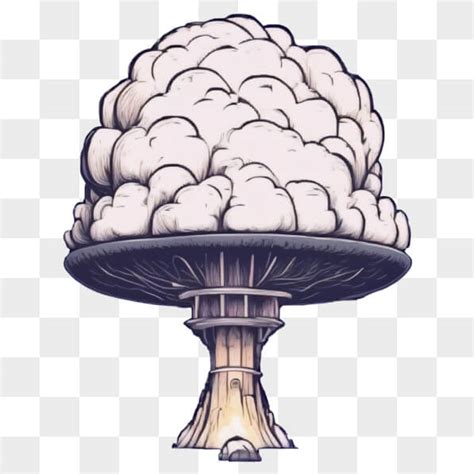 Download Mushroom Cloud Cartoon Image Cartoons Online - Creative Fabrica