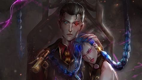 Silco Jinx Arcane Art K E Wallpaper Pc Desktop