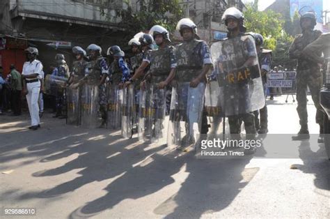 Holds A Rally Against The Vandalised The Statue Of Syama Prasad