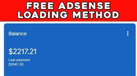 Free Adsense Loading Trick Adsense Loading Kaise Kare Safe