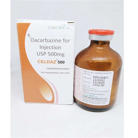 Dacarbazine Bulk Exporter Celdaz 500mg Injection Third Party Manufacturing