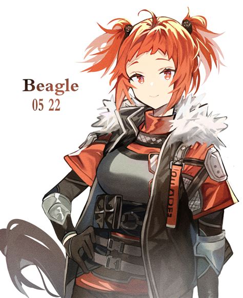 Safebooru 1girl Ahoge Arknights Armor Beagle Arknights Beagle