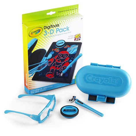 Griffin Gc35974 Crayola Digitools 3 D Pack For Ipad Blue Ebay