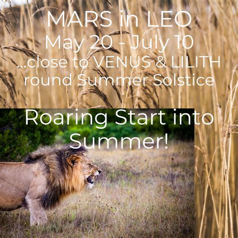 Canva Insta Mars In Leo Melanie S Astro News