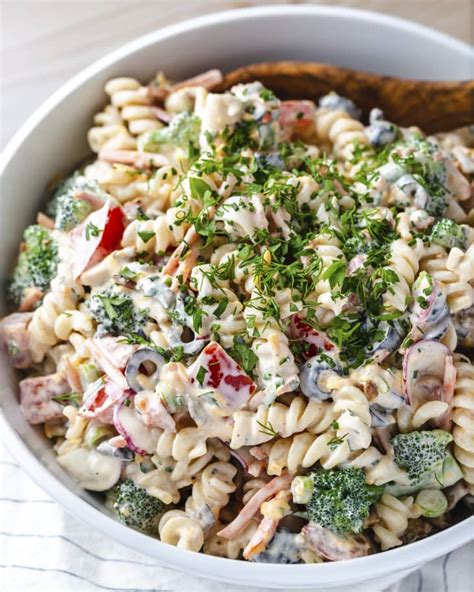 Ranch Pasta Salad Recipe Creamy And Veggie Packed The Kitchn