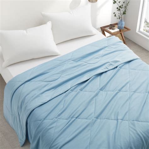 Ice Cooling Reversible Waffle Blanket For Summer Dual Side Comfort