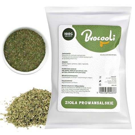 ZIOŁA PROWANSALSKIE naturalne suszone aromat 30g Brocooli Sklep