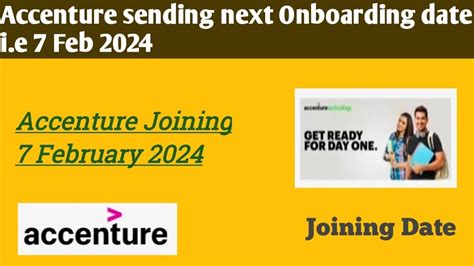 Accenture Sending Next Joining Date Feb Onboarding Accenture