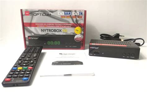 DEKODER DVB T2 OPTICUM NYTROBOX NS KOMPLET 12801607284 Oficjalne