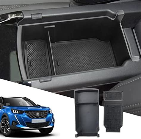 SXCY Kompatibel Mit Peugeot 2008 E 2008 Armlehnen Aufbewahrungsbox