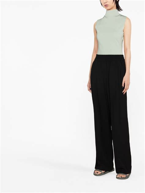 Brunello Cucinelli High Waisted Wide Leg Trousers Black Farfetch