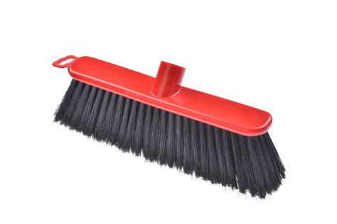 Floor Scrub Brush Push Broom With Long Handle 48 Inches Stiff Bristles