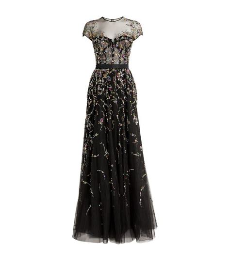 Womens Zuhair Murad Multi Embellished Daisy Gown Harrods Uk