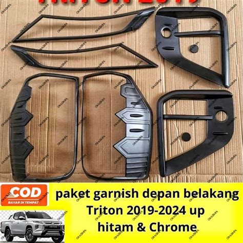 Jual Paket Garnish Lampu Depan Belakang All New Triton 2019 2021 2023