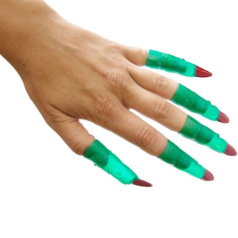 Halloween Witch Fingers Plastic Favours Set of 10 | Perfect Party Supplies