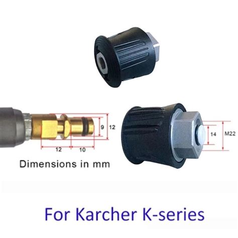 Für KÄRCHER Hochdruckreiniger Adapter Schnellkupplung M22 14mm Quick