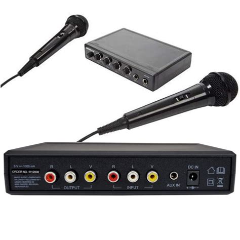 Syst Me Karaok Plug And Play Avec Microphones Hq Power Hqmc