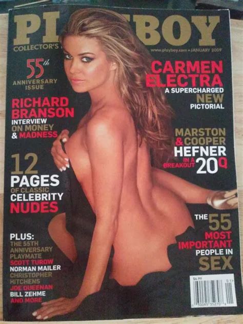 Carmen Electra Th Anniversary Playboy Magazine January Naked Hot Sex