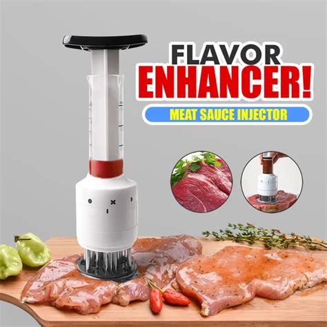 Meat Meat Sauce Injector Tenderizer Tool With Ultra Sharp Stainless