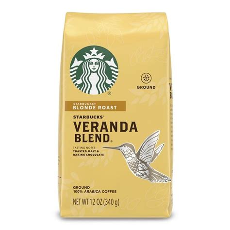 Starbucks Blonde Roast Ground Coffee Veranda Blend 12 Oz Instacart