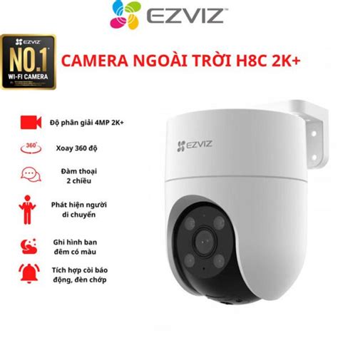 Camera WiFi 4MP EZVIZ H6C Pro 2K Quay quét gọi qua app