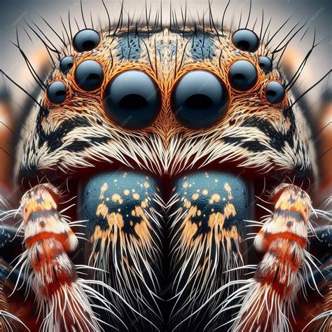 Premium Photo Spider Macro Photography