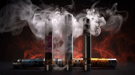 Emit Several Electronic Cigarettes Are Emitting Smoke Backgrounds