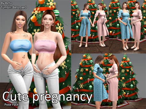 The Sims Resource Cute Pregnancy Pose Pack