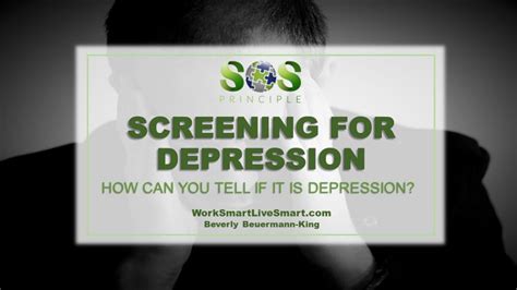 Depression Screening Day How To Tell If It Is Depression Work Smart